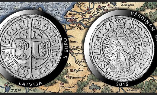 ФОТО: Банк Латвии выпускает "старинную" серебряную монету номиналом пять евро
