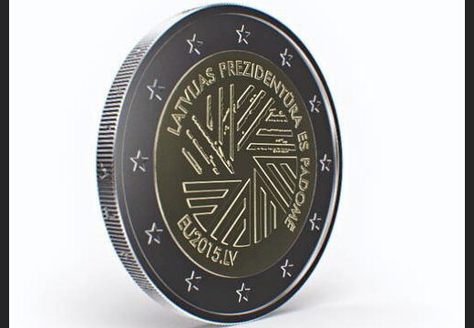 ФОТО: Банк Латвии выпускает новую монету достоинством в 2 евро