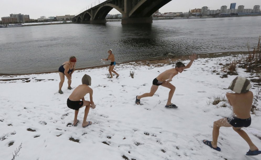 Рижане, учитесь: как русские переживают тридцатиградусный мороз в Красноярске