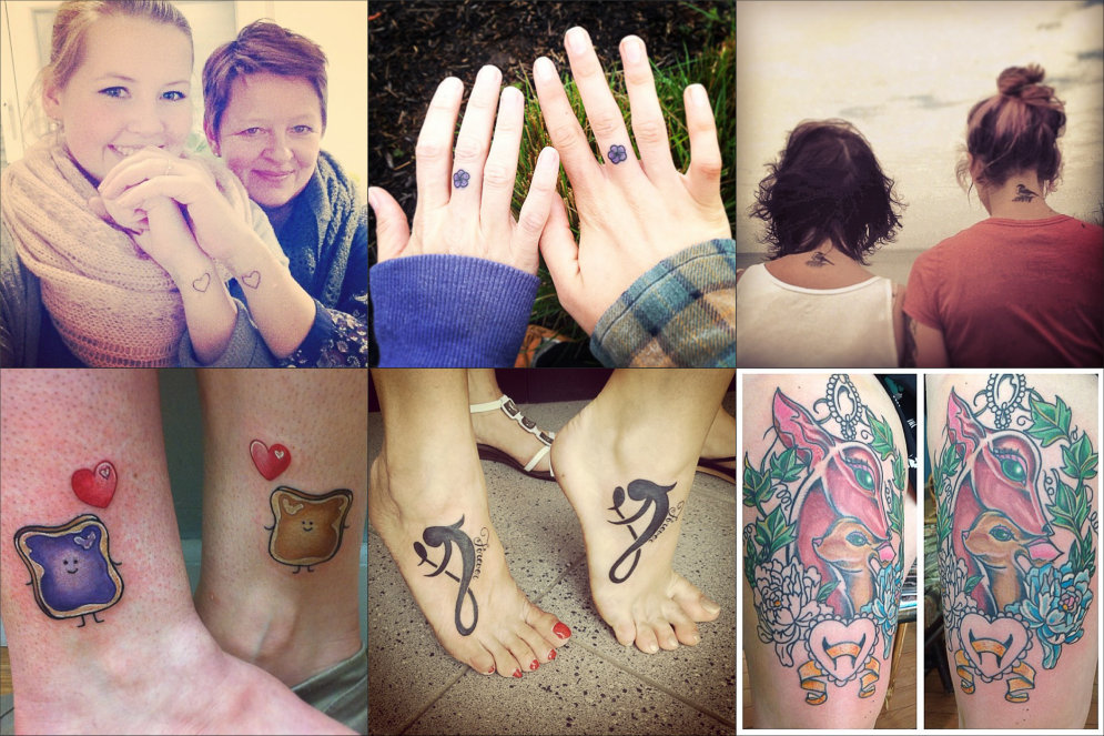 Потому что эта любовь навсегда: 20 трогательных фото татуировок мам и дочек