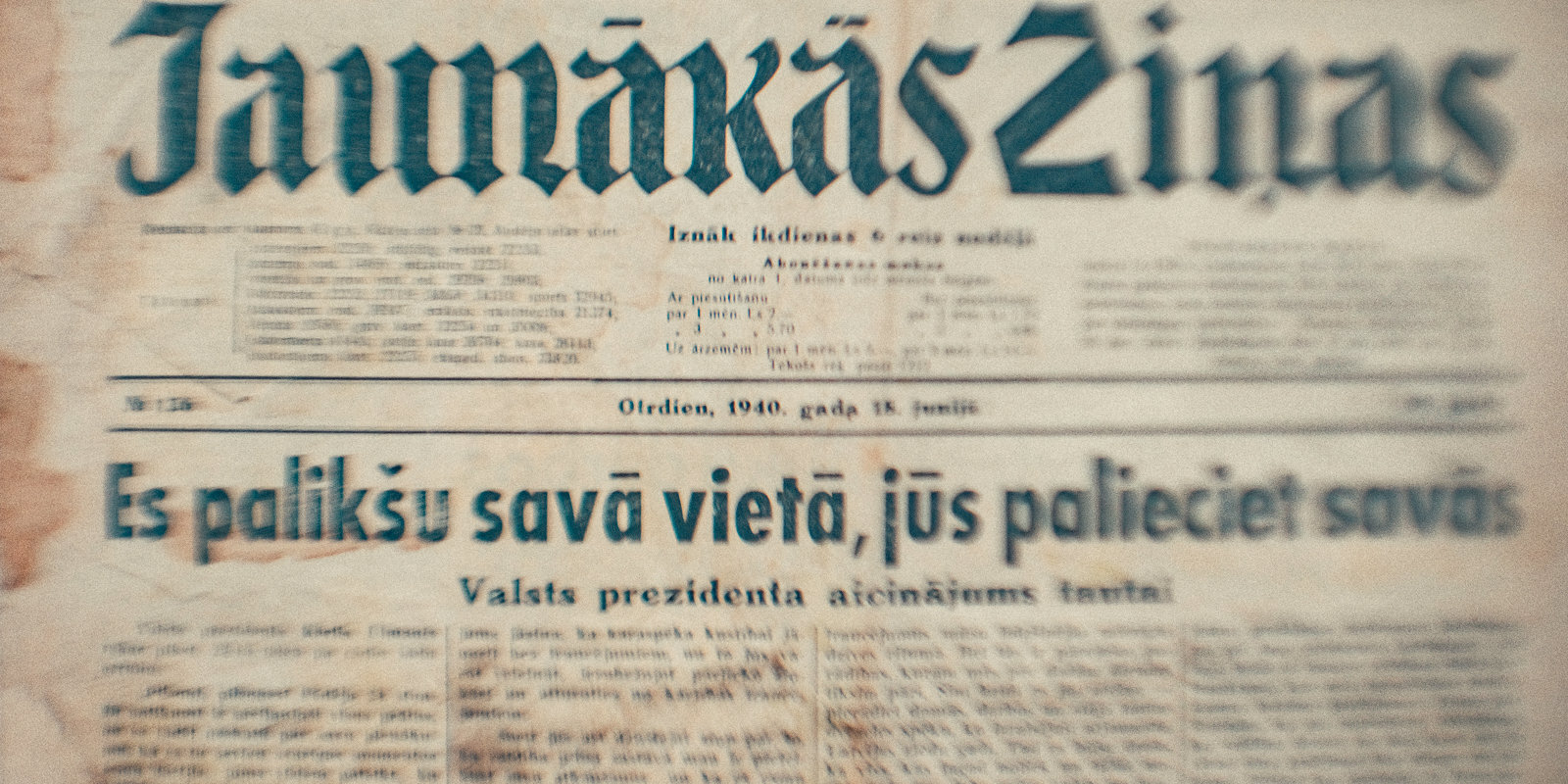 80 gadi kopš Latvijas okupācijas: Ulmaņa maldinošā runa par palikšanu savās vietās