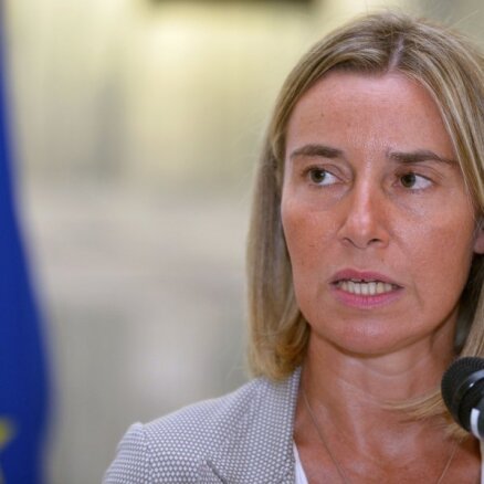 ES ārlietu pārstāve aicina izveidot Palestīnas valsti