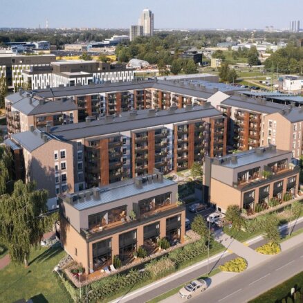 Завершено строительство первой очереди жилого квартала Lindenholma на границе Марупе и Риги
