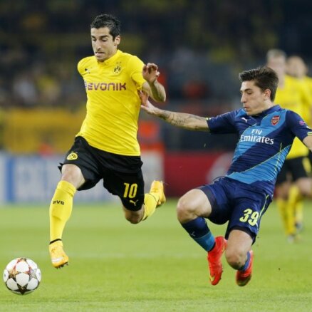 Dortmundes 'Borussia' Čempionu līgas ievadā sakauj 'Arsenal'; 'Real' grauj 'Basel'