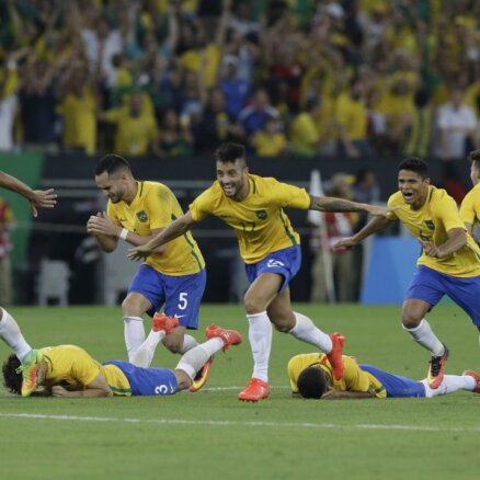 ВИДЕО: Футболисты Бразилии наконец-то выиграли Олимпиаду