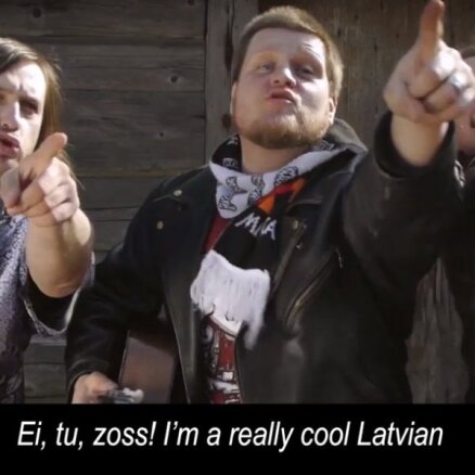 Nāciju sajūsmina Latvijas 'eirodziesmas' parodija