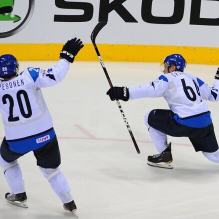 Granlunda 'supervārti' ieskandina Somijas hokejistu  iekļūšanu finālā