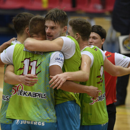 'Lūšu' volejbolisti Baltijas līgā uzvar Pērnavas komandu