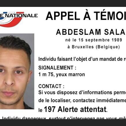 Объявлен в розыск подозреваемый в причастности к терактам в Париже