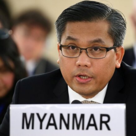 Mjanmas pārstāvis ANO aicina spert stingrus soļus pret militāro huntu