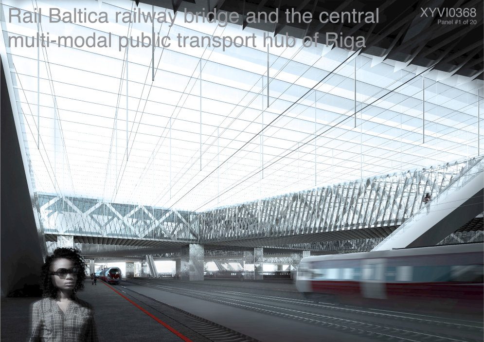 Rail Baltica сделает Риге красиво: 60 "ВАУ!"-эскизов нового вокзала и ж/д моста