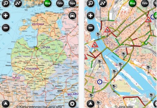 Jana Setas Baltijas Valstu Detalizetas Kartes Tagad Ari Android