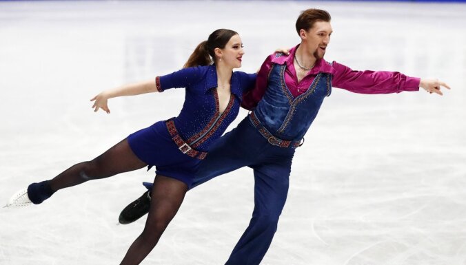 Ipolito un Rasels pasaules čempionātā daiļslidošanā dejās uz ledus ieņem priekšpēdējo vietu