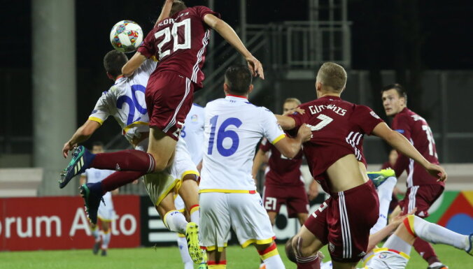 Сборная Латвии не смогла обыграть Андорру в первом матче Лиги наций УЕФА