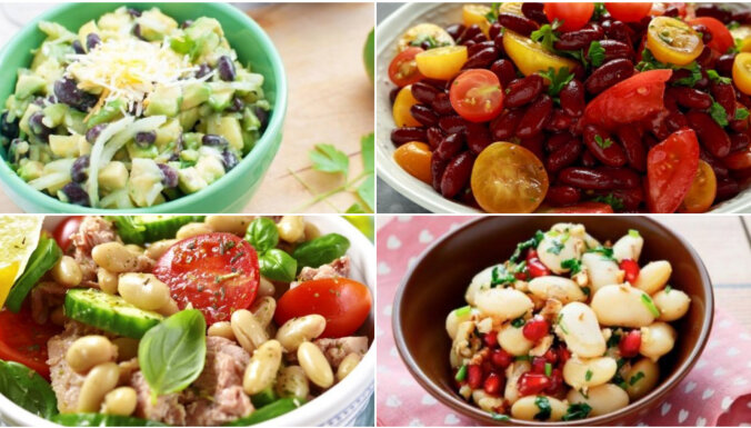 Nesvīsti pie plīts! 20 konservētu pupiņu salātu receptes tveicīgām dienām