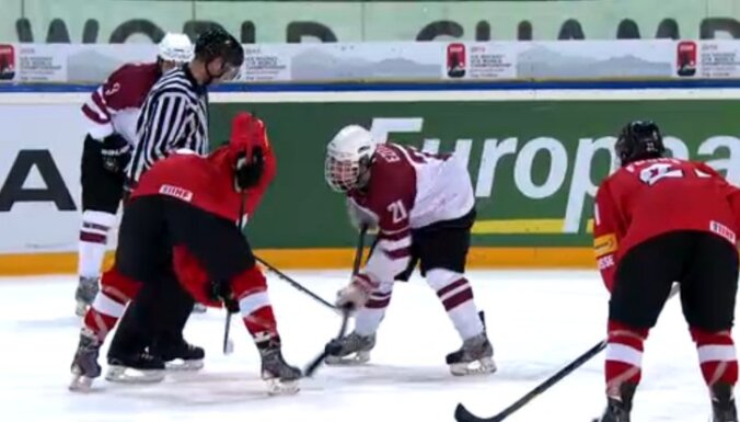 Latvijas U-18 hokejistiem zaudējums pagarinājumā; būs jācīnās par palikšanu elitē