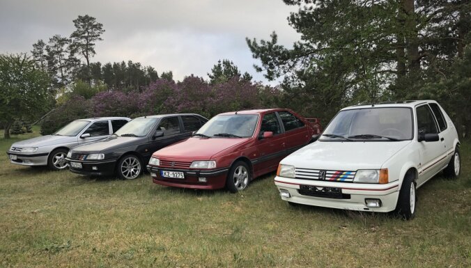 Ģeotehniķa Ginta Robalta 'Peugeot' automobiļu kolekcija