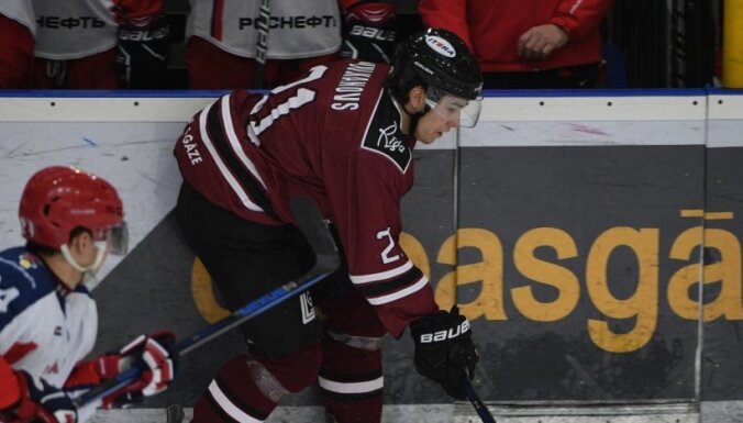 Latvijas U-20 hokejisti pārbaudes turnīra spēlē minimāli piekāpjas Dānijai