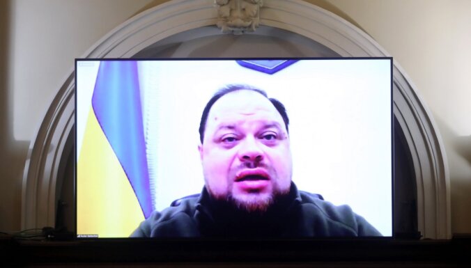 'Dārgie latvieši, jūsu atbalstu nevar izmērīt' – uzsver Ukrainas parlamenta spīkers