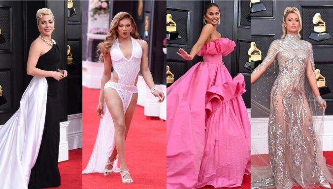 'Grammy' sarkanais paklājs: stilīgākās dāmas un... izgāšanās