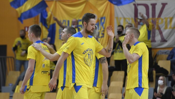 'Ventspils' Latvijas – Igaunijas basketbola līgas spēlē zaudē Pērnavā
