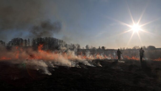 Otrdien Latvijā dzēsti divi kūlas ugunsgrēki