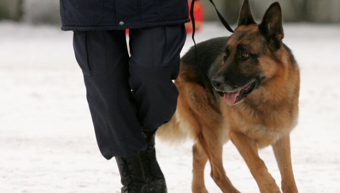 Policija Kurzemē pārbauda 150 jauniešus; uz 5 norāda narkotiku meklēšanas suņi