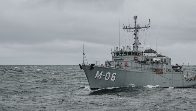 Latvijas mīnu kuģis 'Tālivaldis' piedalīsies starptautiskās militārās mācībās
