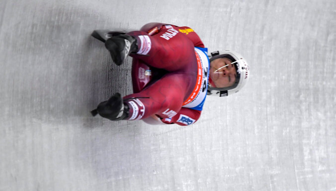 Tīruma izcīna sesto vietu Pasaules kausa posmā kamaniņu sportā Siguldā