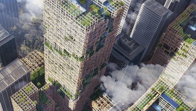 Tokijā plānots būvēt pasaulē augstāko koka debesskrāpi