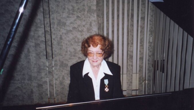95 gadu vecumā mūžībā aizgājusi latviešu pianiste Vilma Cīrule