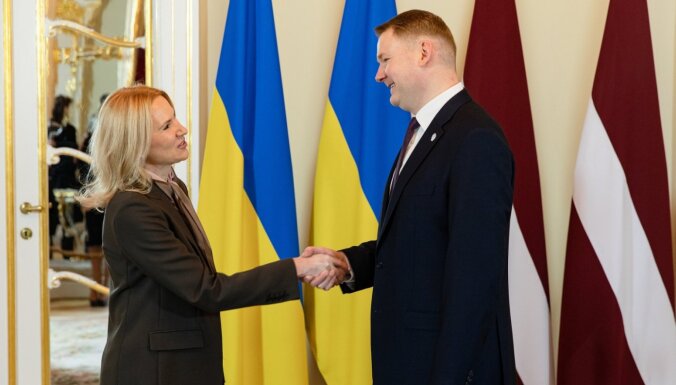 Ukrainai ir svarīga Latvijas balss starptautiskā arēnā, uzsver Ukrainas parlamenta spīkera vietniece