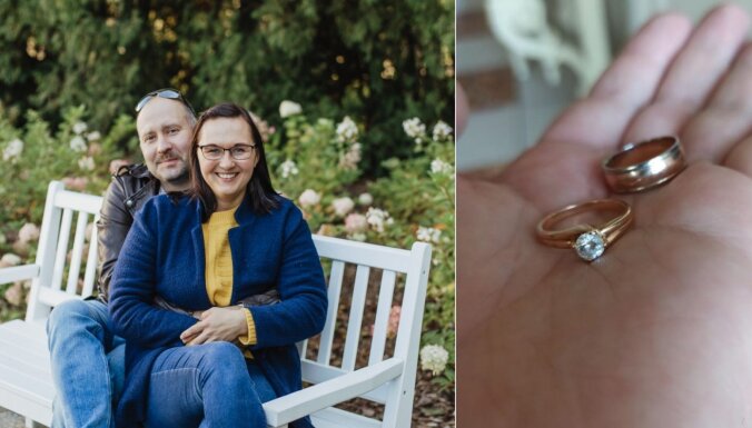 Ziedojot ukraiņiem, Baloži atgūst trīs gadus pazudušu laulību gredzenu