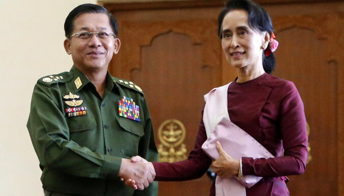 Mjanmas armija apsūdz Su Či par 600 000 ASV dolāru nelikumīgu pieņemšanu