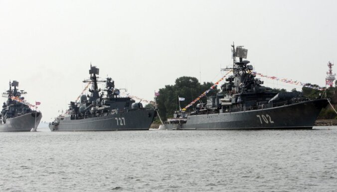 Российский флот начал учения в Балтийском море