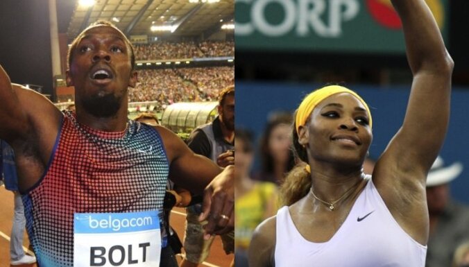 Bolts un Serēna Viljamsa - labākie gada sportisti žurnālistu vērtējumā
