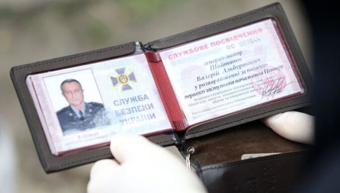 Arestētais Ukrainas ģenerālmajors plānojis atentātu pret iekšlietu ministru