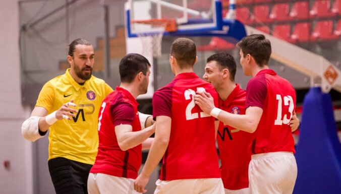 'Petrow/Jelgava' izcīna otro uzvaru Latvijas čempionāta telpu futbolā finālsērijā