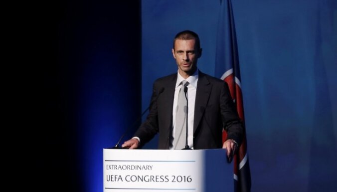 Par UEFA prezidentu ievēlēts slovēnis Čeferins