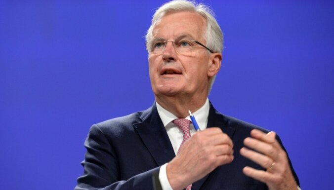 Mejas vienošanās ir vienīgā opcija organizētam 'Brexit', norāda Barnjē