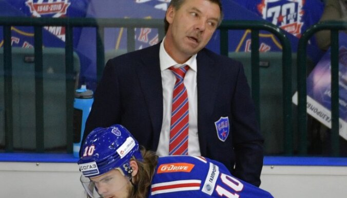 SKA head coach Oleg Znarok, Viktor Tikhonov