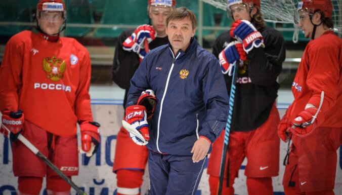 Russian head coach Oleg Znarok