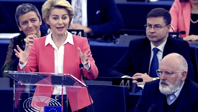'Delfi' no Strasbūras: EP apstiprina jauno EK kolēģiju fon der Leienas vadībā