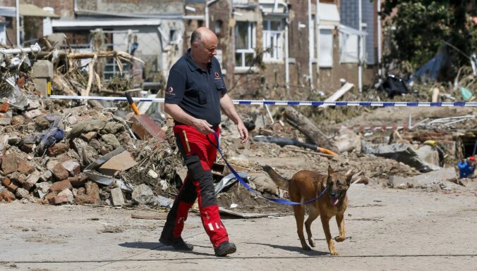 Beļģijā plūdu dēļ bojā gājis 31 cilvēks