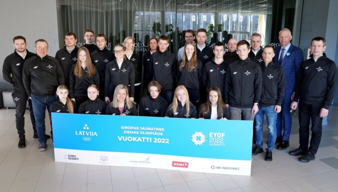 Latviju jaunatnes ziemas olimpiādē pārstāvēs 18 sportisti piecos sporta veidos