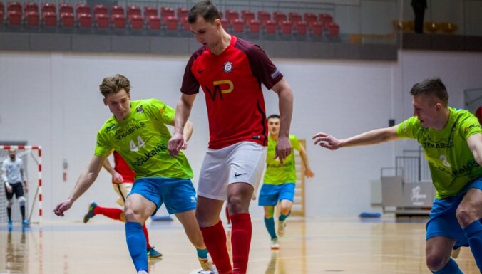 'Petrow' telpu futbolisti zaudē Čempionu līgas priekšsacīkšu mačā