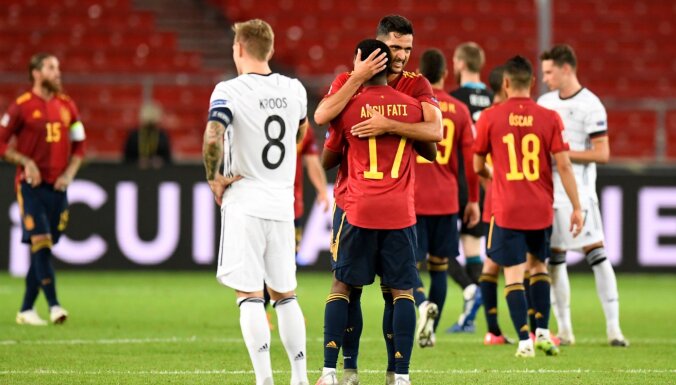 Лига наций: Германия упустила победу над Испанией, Россия уверенно победила Сербию