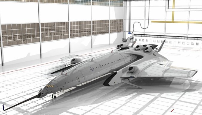 ФОТО: Испанский дизайнер показал сверхзвуковой самолет, который может долететь до Нью-Йорка за три часа