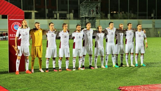 Сборная Латвии вымучила победу над худшей командой Европы