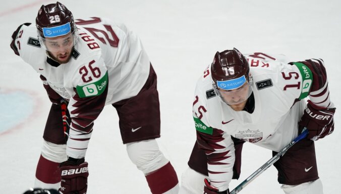 Latvijas hokejisti cīņā pret ASV centīsies tikt pie svarīgiem punktiem kopvērtējumā